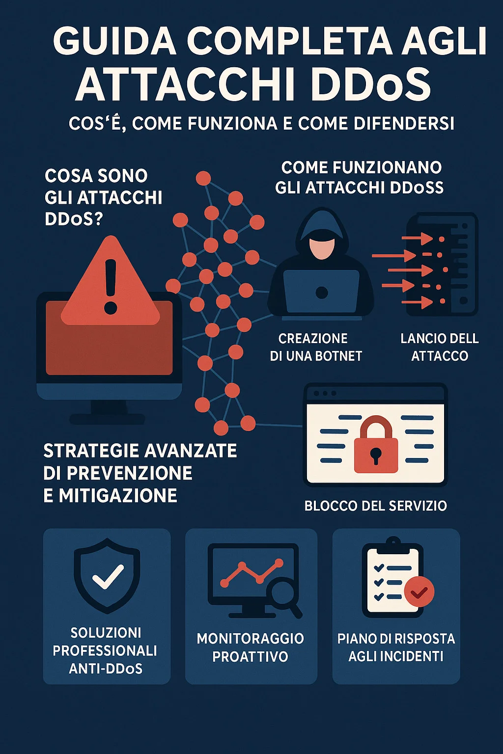 Attacchi DDoS: Guida Completa su Cause, Tipologie e Difese Efficaci
